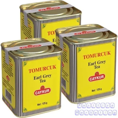 Турецкий Чай Çaykur Эрл серый Ароматические бутон жестяная коробка 125 гр высокое