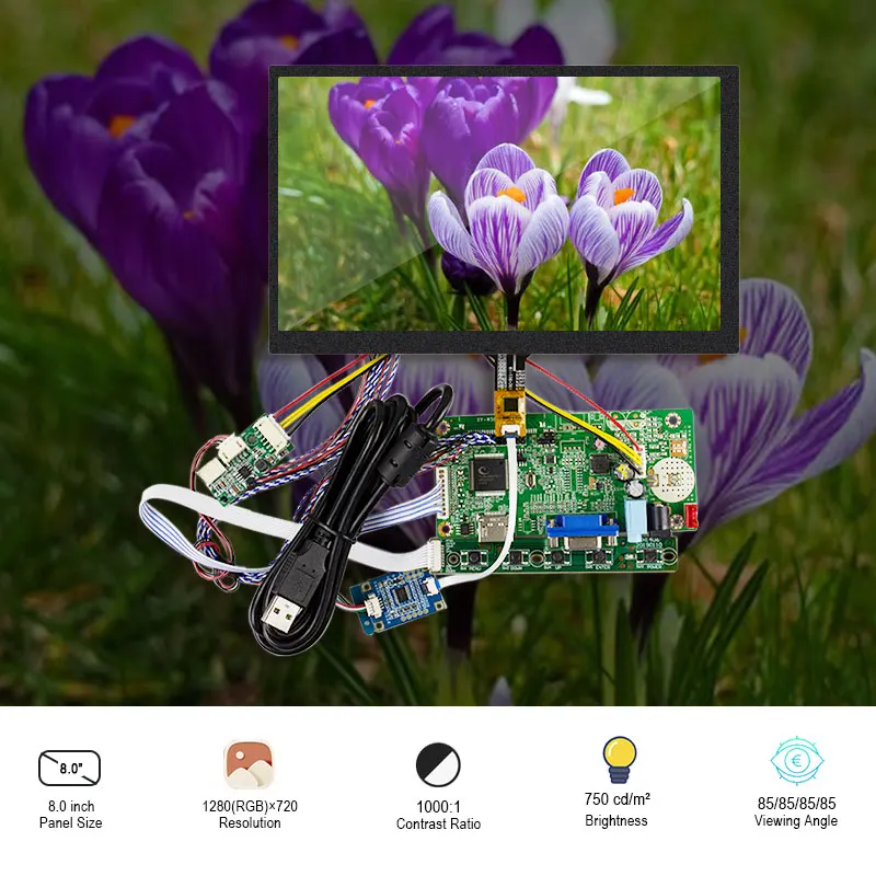  8- - Innolux     Lvds 1280*720 TFT IPS