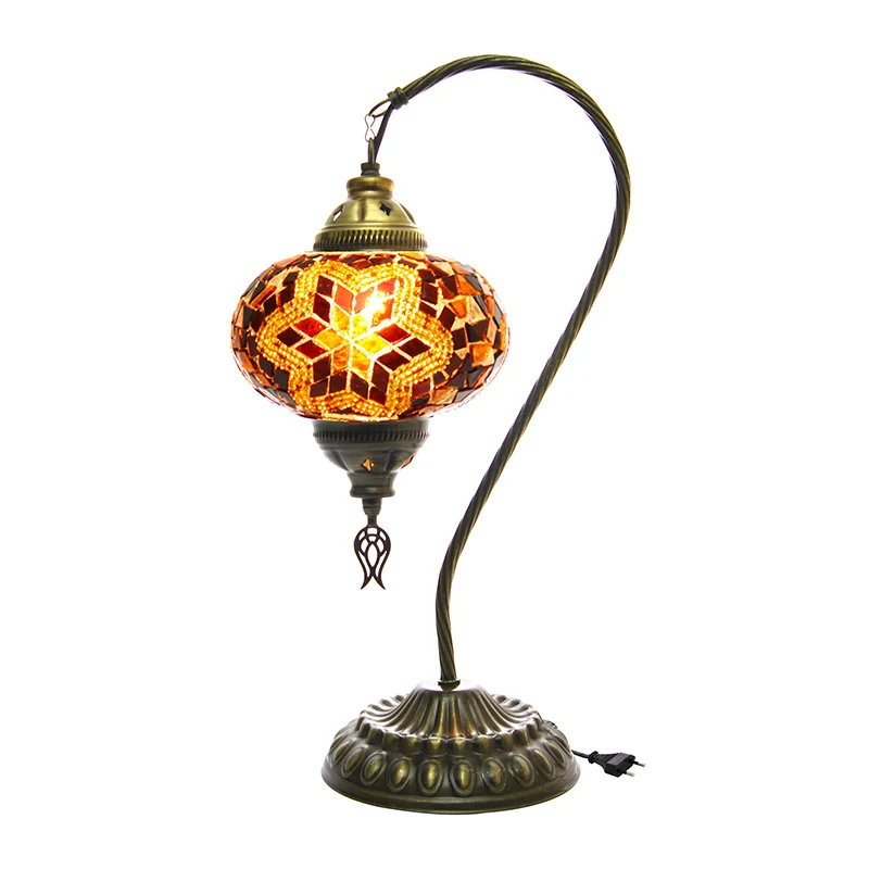 

Mosaic Ottoman Decorative Camel Neck Table Lamp