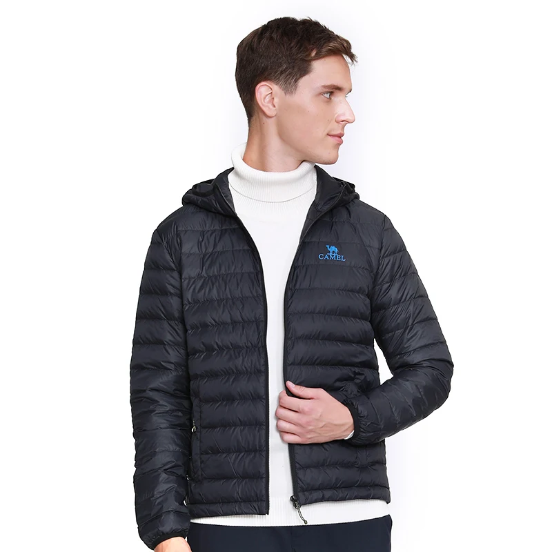 Короткая куртка на утином пуху белого цвета, пальто с гусиным пухом Northface с капюшоном для женщин и мужчин, ультра-светильник, теплая парка больших размеров