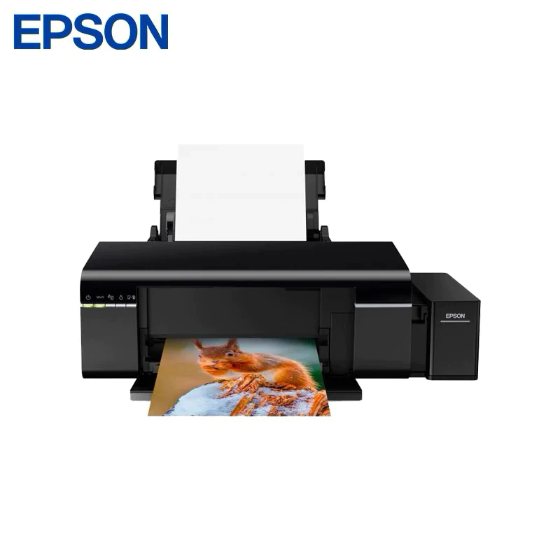 Принтер Epson L805 A4 6 ти цв. стр. фотопечать Wi Fi черный|Принтеры| |