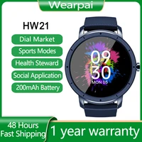 wearpai hw21 smart watch metal bluetooth heart rate monitor fitness band music control full screen smartwatch men pk w46 iwo13