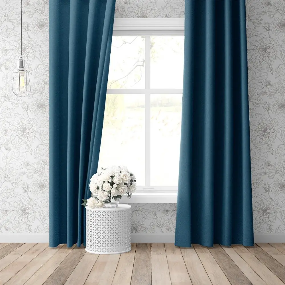 (2 pieces) Blackout Curtains for Living Room and Bedroom Luxury Home Decor Curtain (17 Color -  5 Sizes)