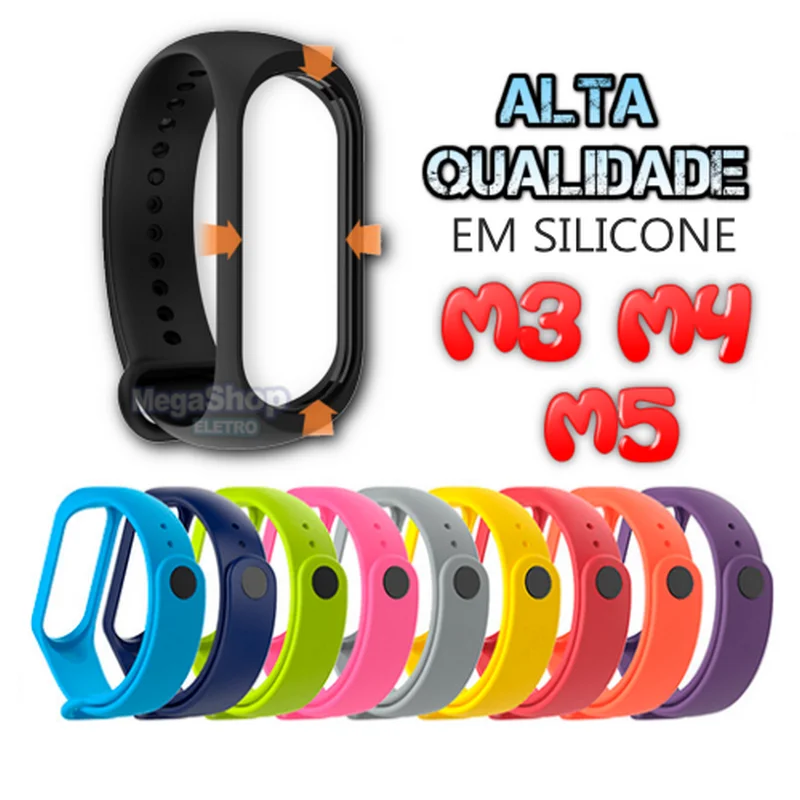 

Xiaomi Mi 4 Band 5 and 3 Resistant and Durable Silicone Bracelet In Various Colors