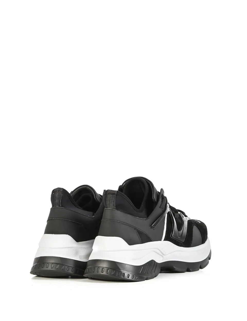 

ILVi-Genuine Leather Handmade Hurst Men's Sneaker Black Suede-Black Taffeta Men Shoes (Made in Turkey)