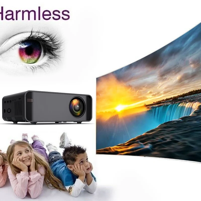 Светодиодный проектор UNIC W80 Full HD 1080P 3000LM 4K Wi Fi HDMI USB Bluetooth ЖК дисплей домашний