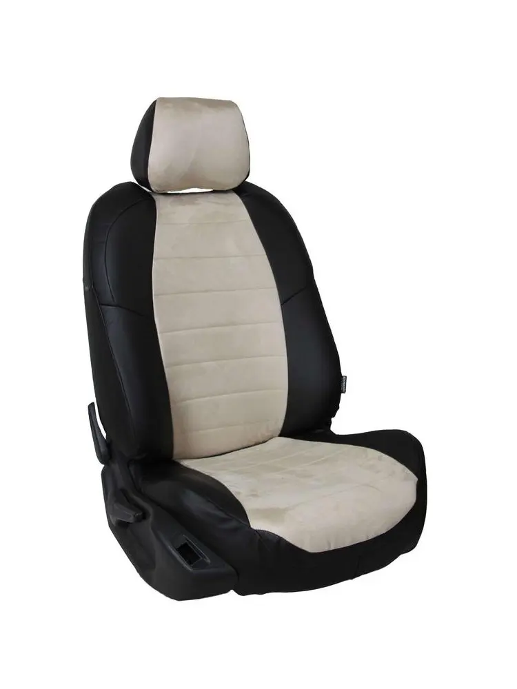 Авточехлы для Volkswagen Jetta 5, Golf 6 2003-2012, контроллер полета, бежевый Алькантара, VO-DZH-DZH5-CHEBE-A.