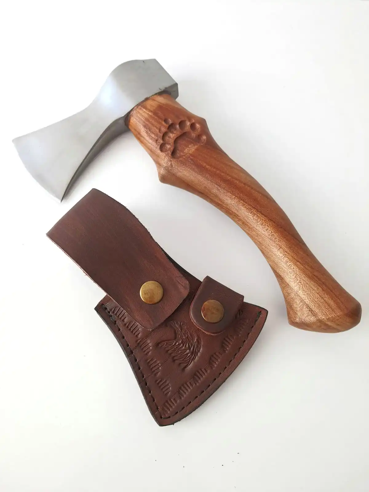 PALTA Tiger Clawed Elm Camping Ax Survival Multitool Axe Tomahawk Hatchet Handmade Forged Carbon Steel Tactical Hunting Outdoor