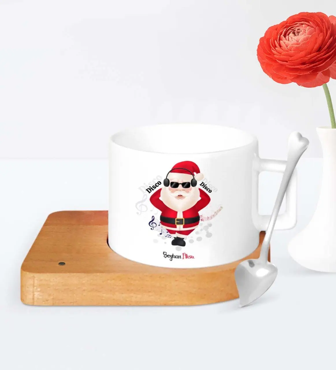 

Персонализированные Санта-Клаус деревянные altlыkli керамические чашки-1