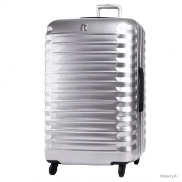 Чемодан-тулет It Vigo на 4 колесах с металлической рамой (черный лак) большого размера L.