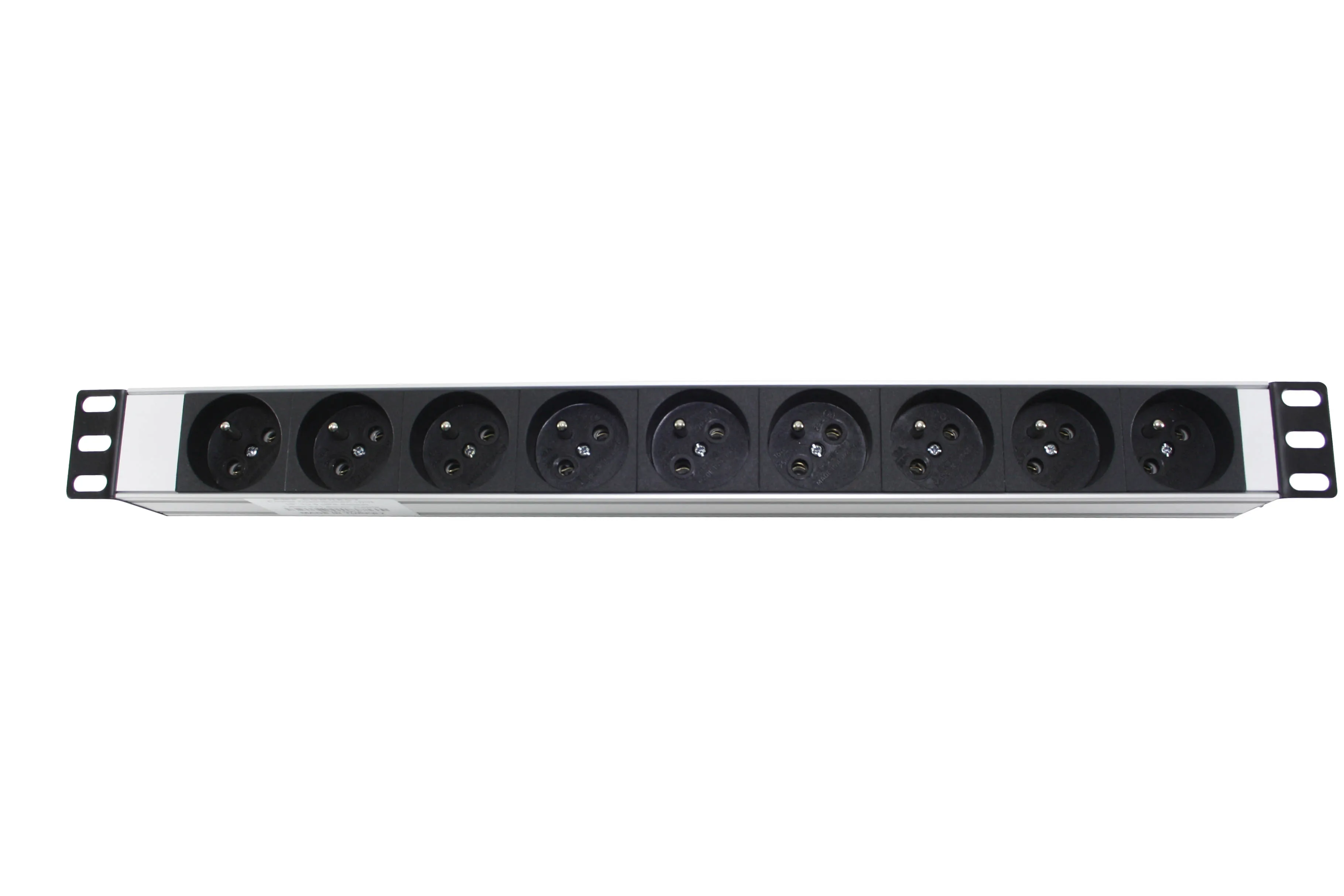 Amp подключения PDU 19 &quot1U 9 способ французский тип NFC 61314 розетка алюминиевый профиль