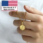 Цепочка-ожерелье с подвеской с буквами начальной буквы для женщин