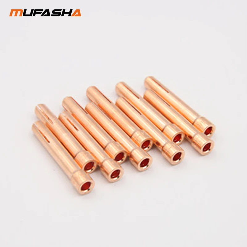 MUFASHA Tig Torch Parts Collet 10 PCS/lot 10N22 10N23 10N24 70062WT 1.0 1.6 2.0 2.4MM |