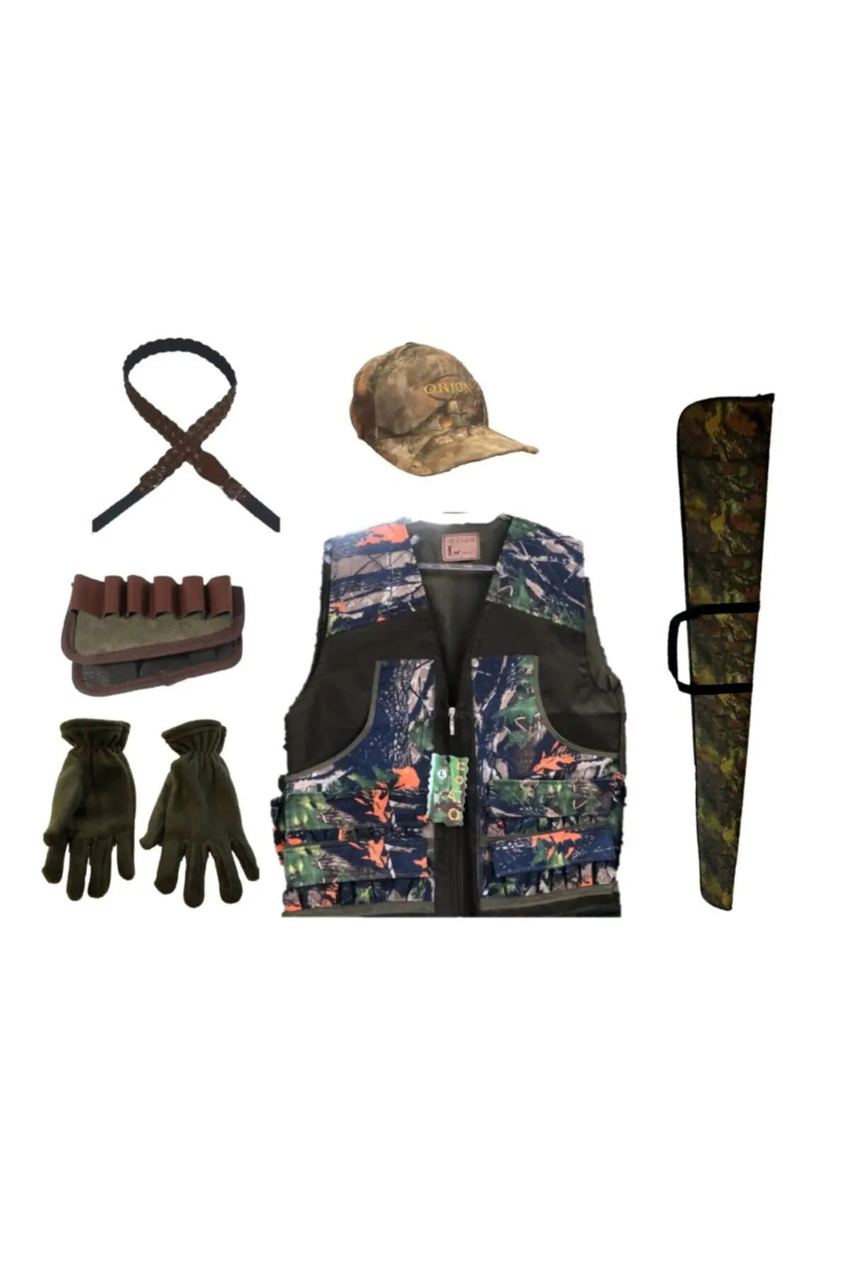 Bessstore набор боевиков зеленый камуфляж + жилет с несколькими карманами