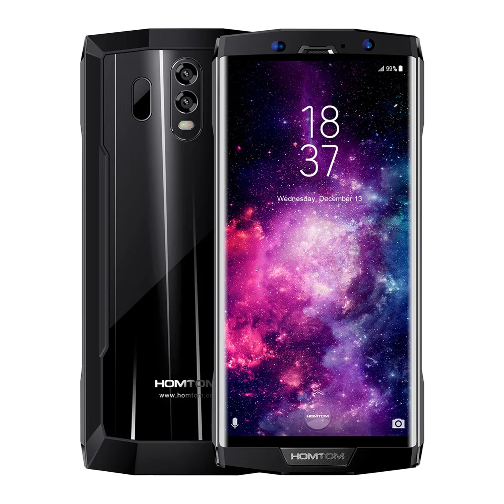 Черный HOMTOM HT70 10000 мАч мобильный телефон 4 Гб 64 Гб 18:9 полный дисплей Восьмиядерный 13MP фронтальная 16MP+ 5MP отпечатков пальцев Смартфон - Цвет: Черный
