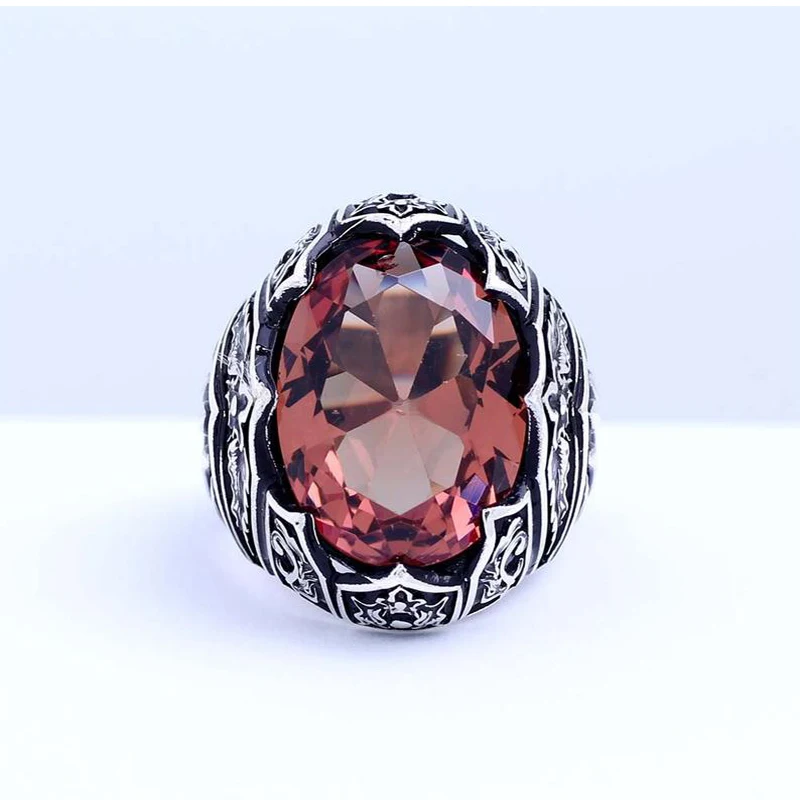 

Zultanite Mans Handmade 925 Silver Ring, 18K Gold Plated