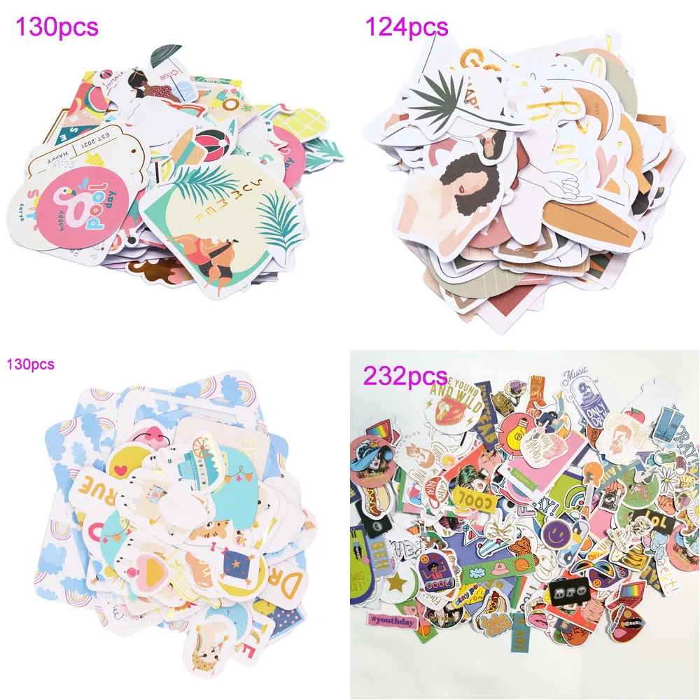 Creative Path 124pc Paper Diecuts Ephemera Shapes Embellishments Foil Christmas Craft Scrapbooking Cardmaking Journal Decoration