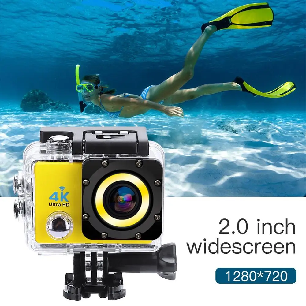2 0 дюймов плюс ультра HD Экшн-камера lcd 720P wifi Спортивная камера 30 м