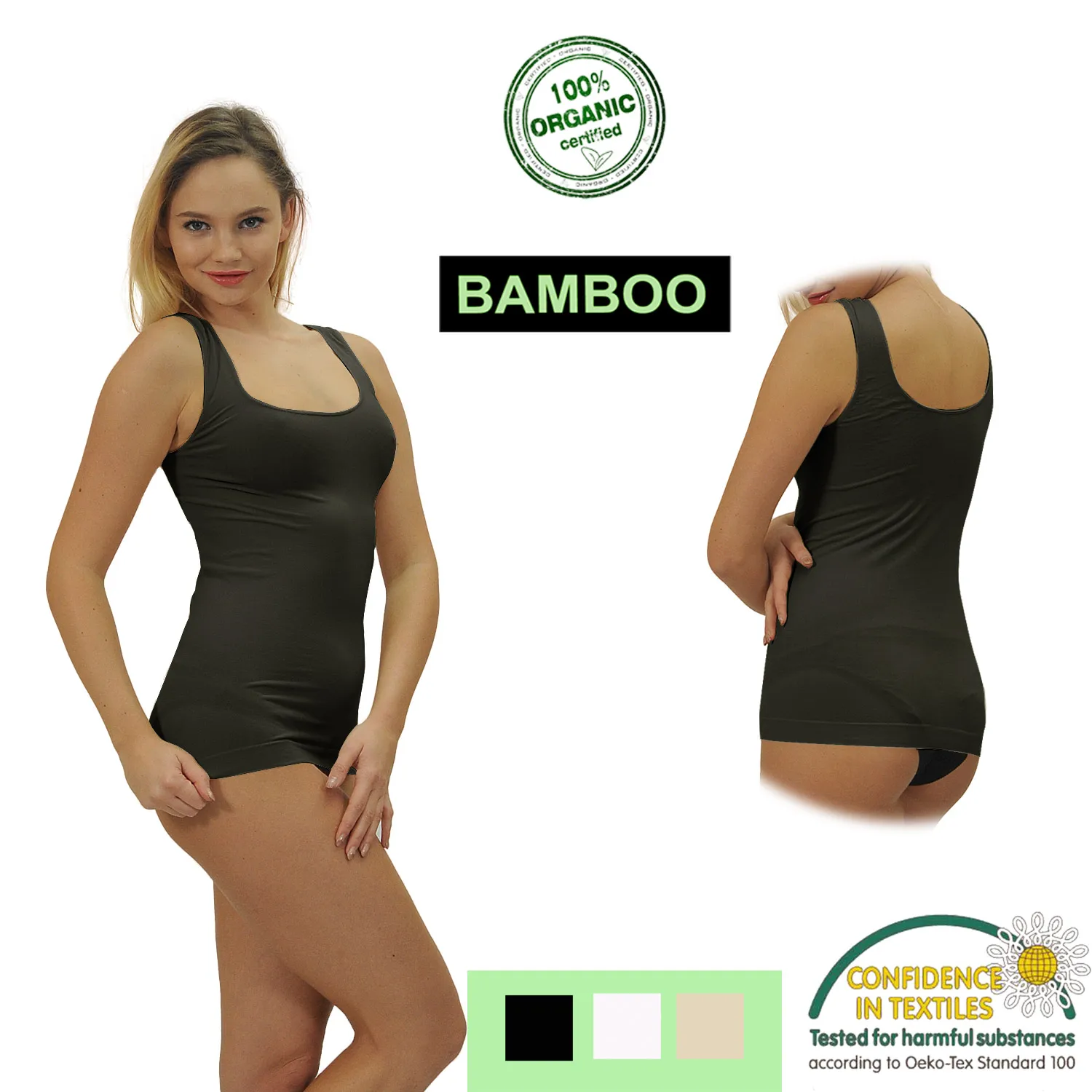 

Prodevon Bamboo Thick Strap Singlet