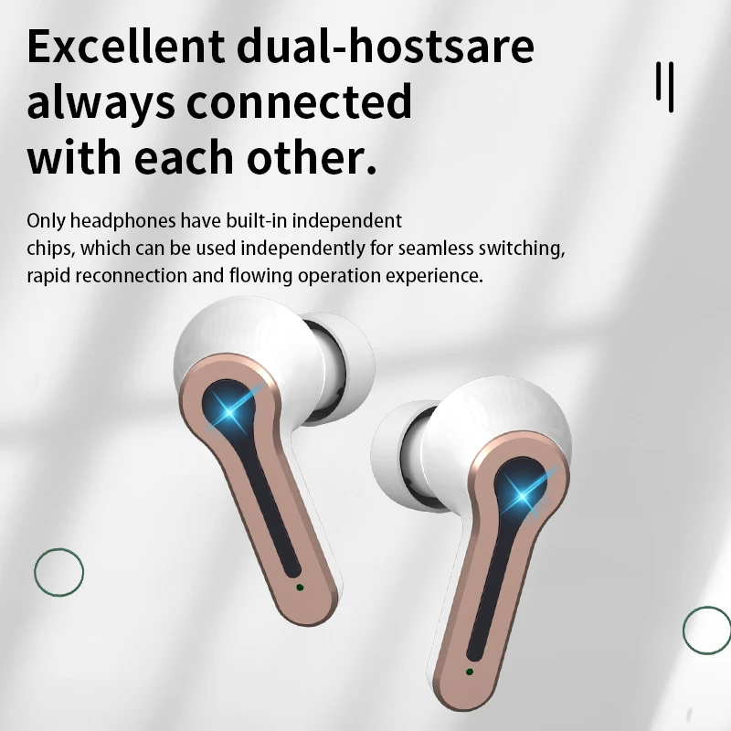Bluetooth наушники беспроводные с микрофоном стерео Спортивная гарнитура Type-C