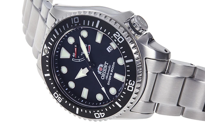 Orient Тритон Мужские автоматические часы RA-EL0001B стали сапфир diver дайверов с черным