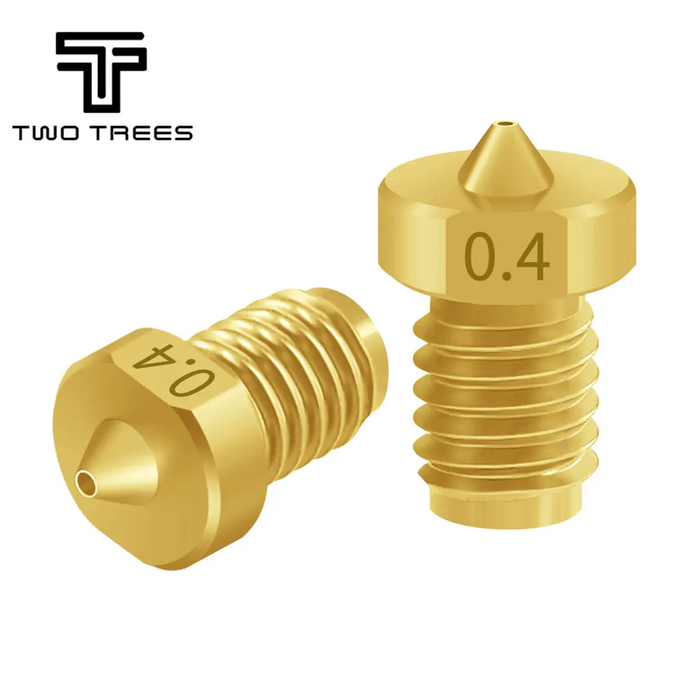 2 шт. детали для 3D-принтера E3D V6 латунная насадка TT 0 3 4 5 6 8 1 мм нити 75 Hotend Prusa I3 Mk3 -