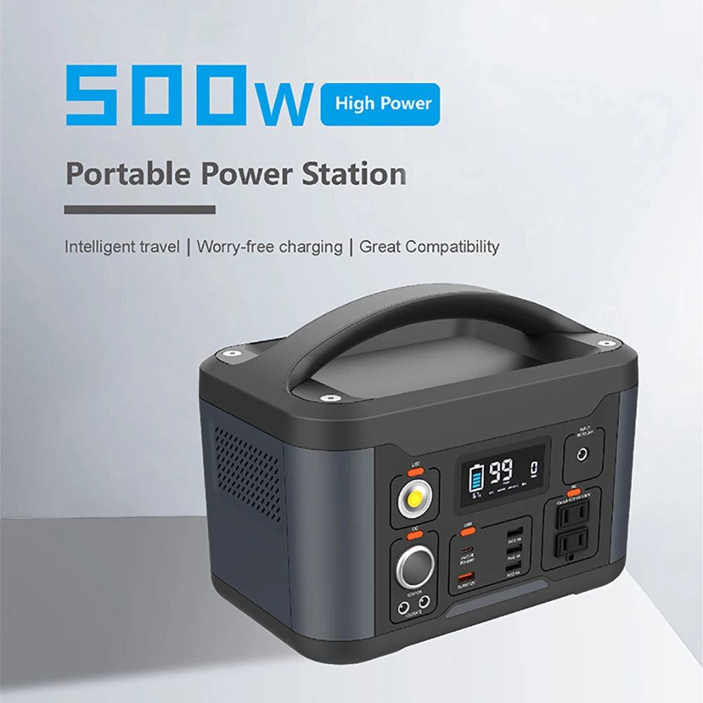

139200mAh Portable Power Station 540Wh Convertible Solar Generator Disaster Emergency Outdoor 4.5KG