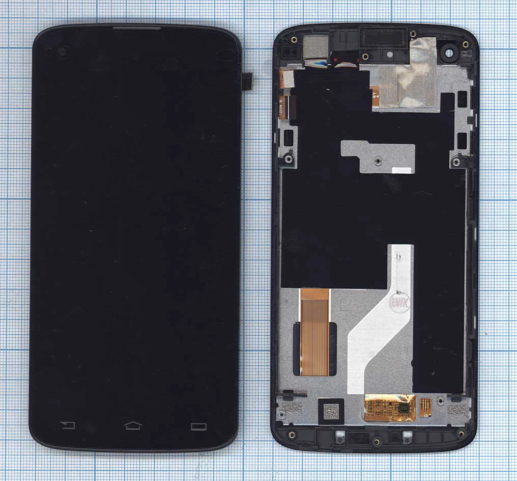 Module (Matrix + touchscreen) for Philips Xenium i908 black with frame |