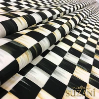 oil painting effect checkered fabric cotton fabric for tissue sewing quilting fabric needlework material handmade diy 140100cm