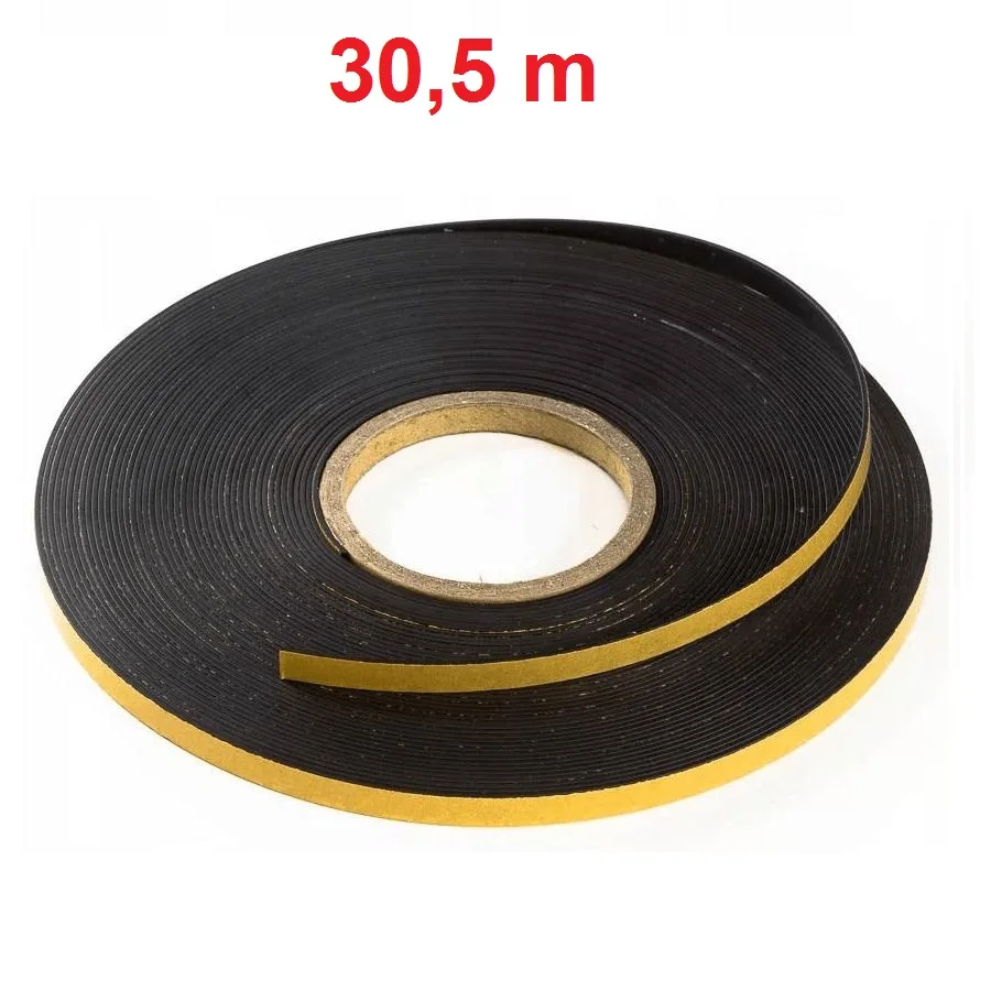 Магнитная лента с клеевым слоем 12.7 мм рулон 30 5 метров