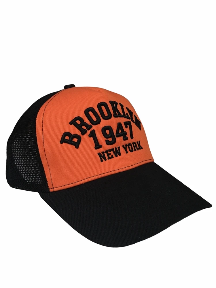 

Кепка Brooklyn сетчатая мужская с вышивкой, модная уличная бейсбольная кепка оранжевого цвета в стиле хип-хоп, Повседневный Размер