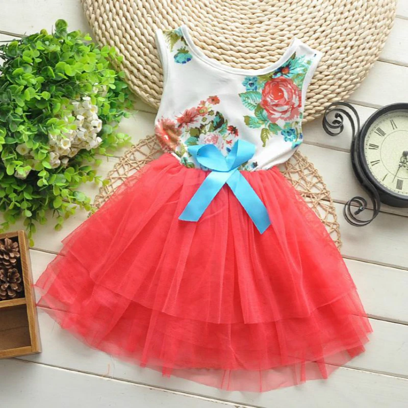 Лидер продаж 2020 года Детское платье для маленьких девочек Вечерние топы с