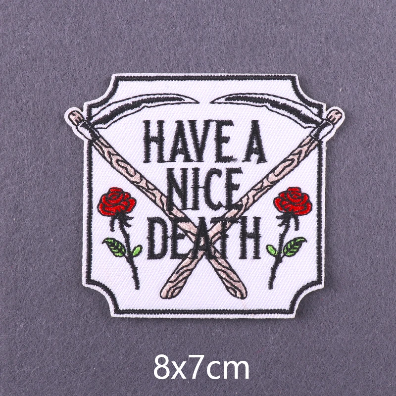 Термоклейкие нашивки с надписью панк |