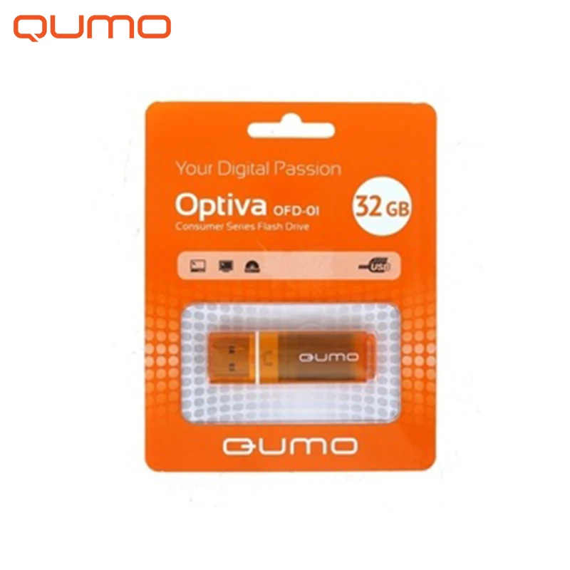 Флеш-накопитель UD QUMO 32GB Optiva 01 Orange | Компьютеры и офис