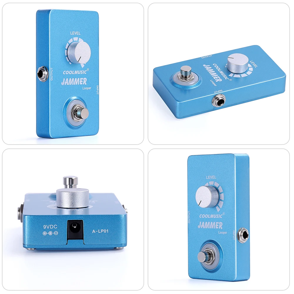 looper pedal elektrische gitarre effekte prozessor coolmusic 10 minuten unbegrenzte aufnahme musical instrument bass gitarre zubehör free global