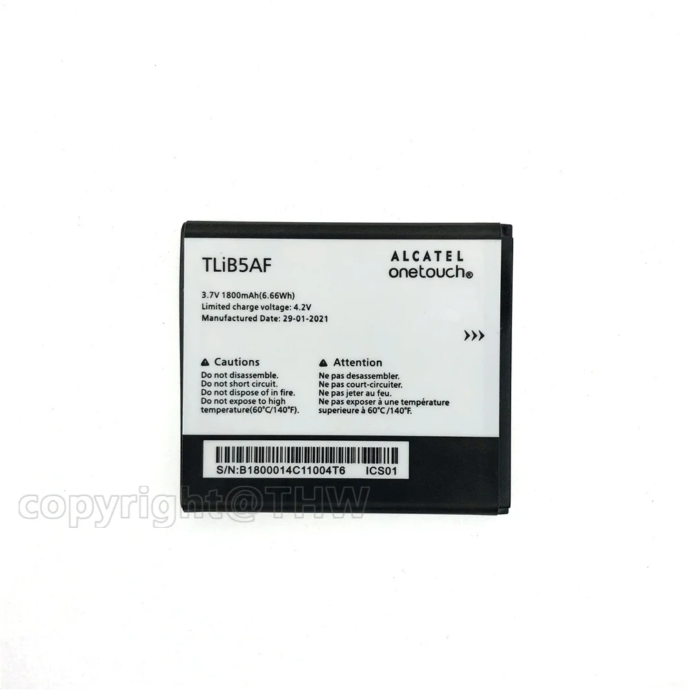 Перезаряжаемый аккумулятор TLiB5AF 1800 мАч для смартфона Alcatel One Touch Pop C5 OT 5036 5036D 5037 5037D