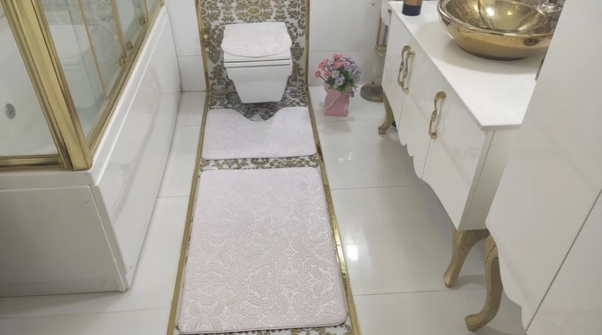 

Набор BotigaHome kayмаз, Табан, гофраж, пембе, сенис, халиси, клоцет, такими, 3 "lu