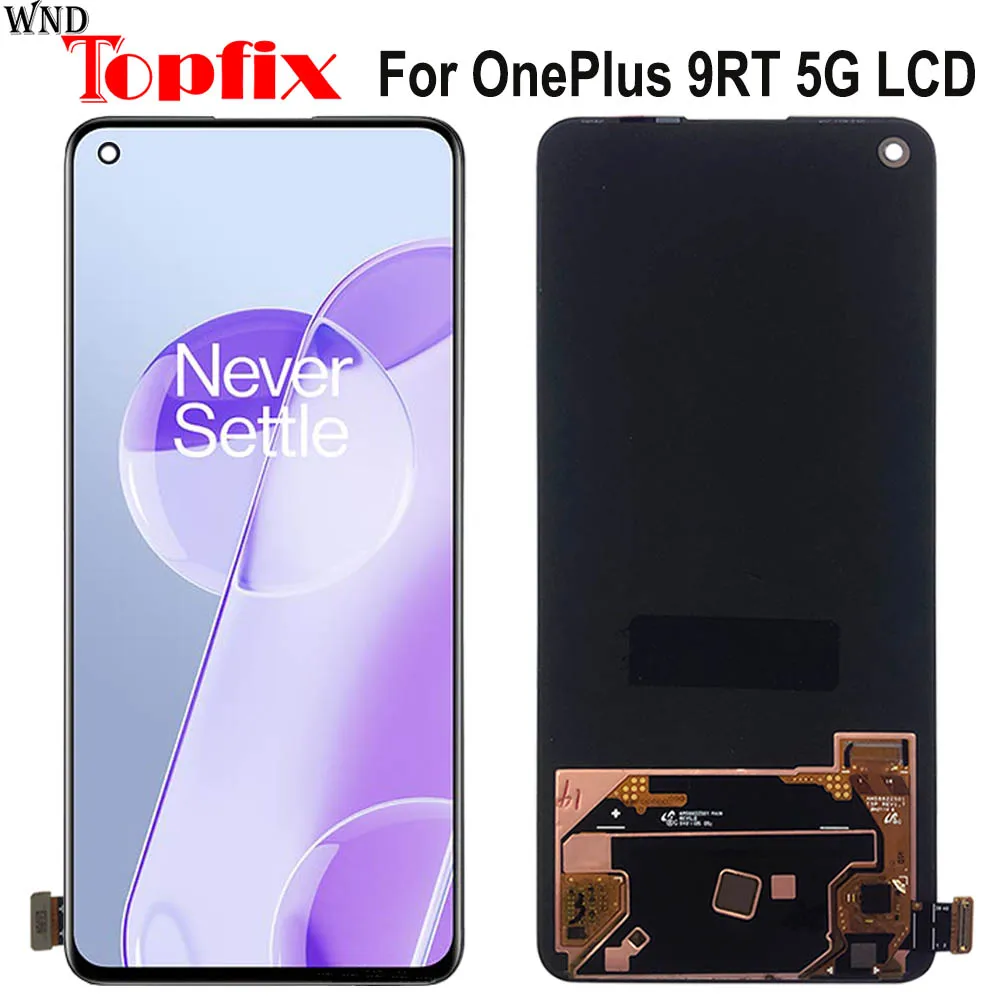 

100% протестированный Amoled для Oneplus 9RT 5G LCD дисплей кодирующий преобразователь сенсорного экрана в сборе сменный экран 1 + 9RT MT2110 MT2111 LCD