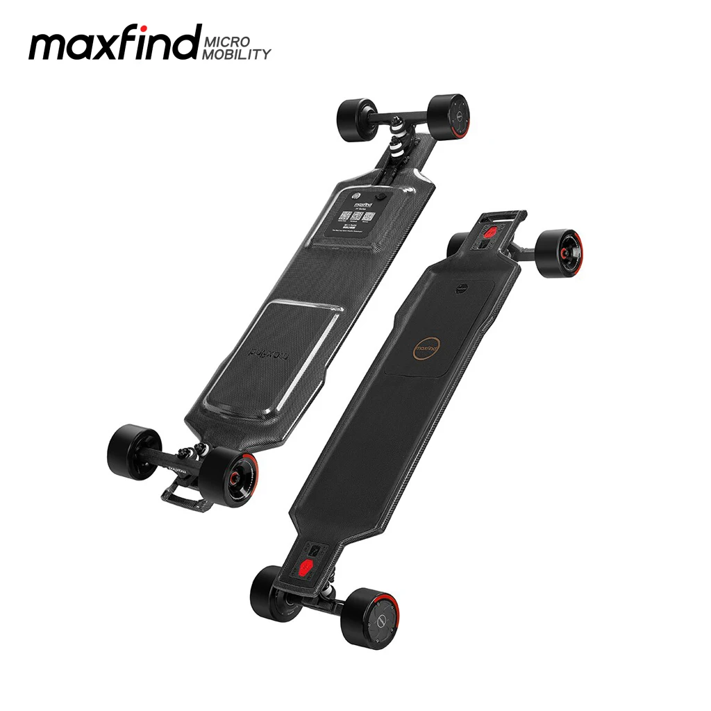 

Electric Longboard Skateboard 1500W Hub Motor Skateboard Super-Comfortable MAXFIND FF Series with 96mm Oversize Wheels