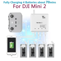 6 in 1 mavic mini 2 drone battery charger with usb charge port remote control charging for dji mini 2 drone