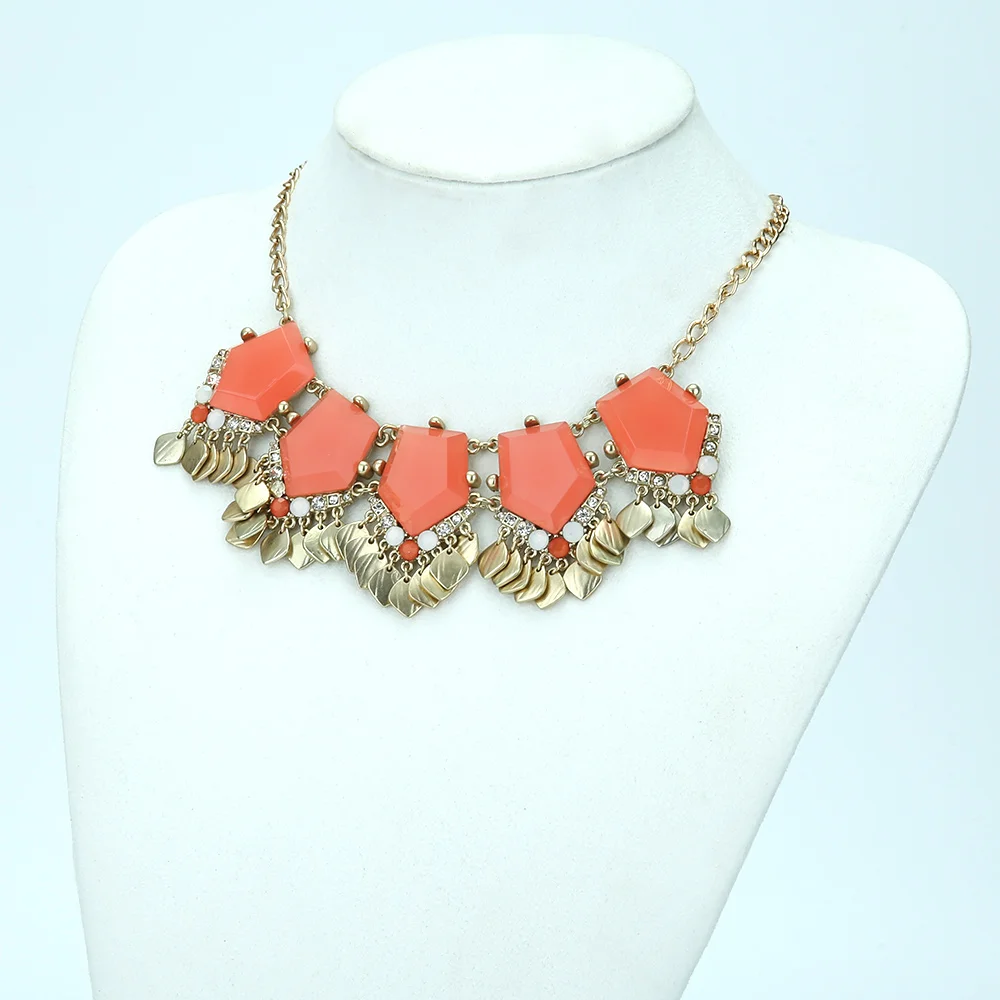 EPI популярное милое элегантное женское богемное колье из драгоценных камней и