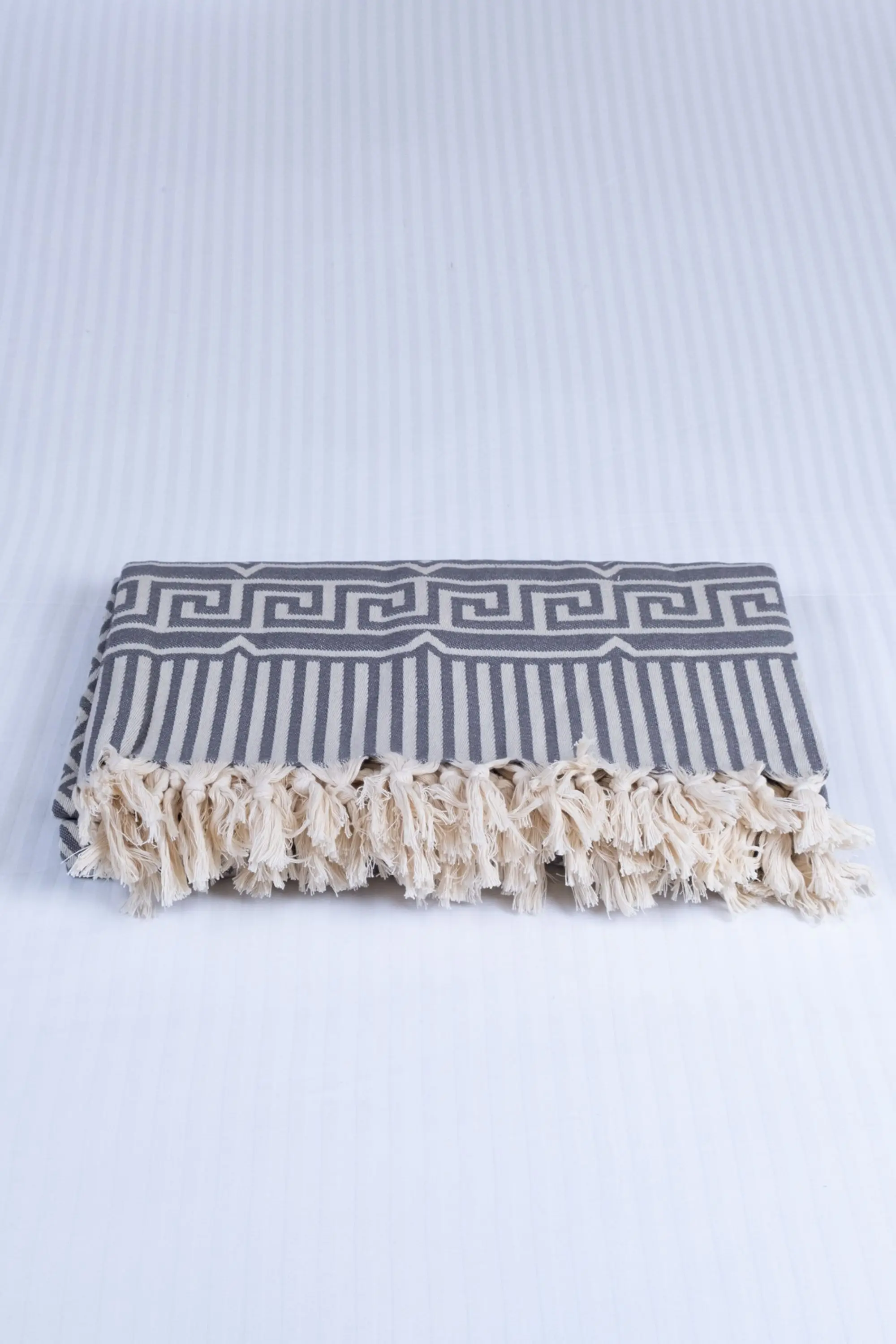 

Turkish %100 Cotton Blanket, Double Side Luxury Blanket Greek Model