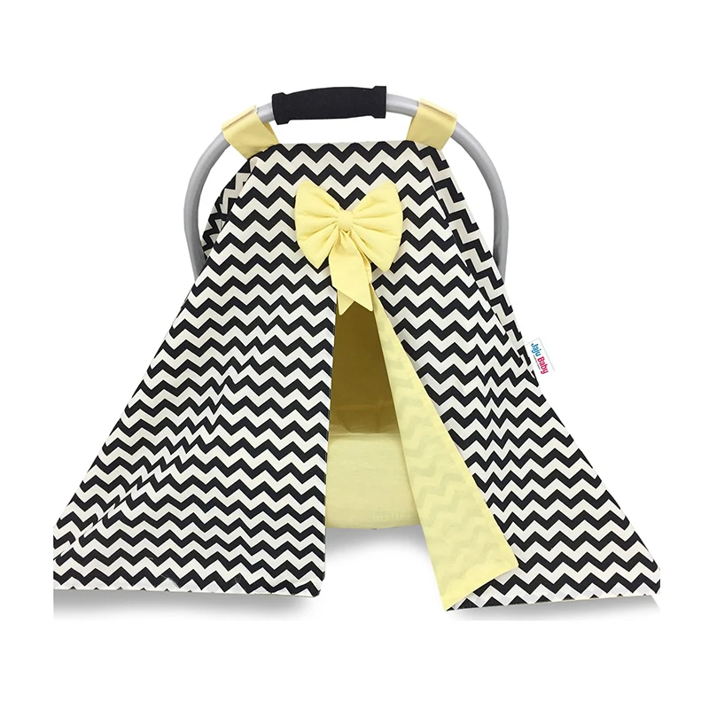 

Jaju Baby Black Zigzag and Yellow Combined Stroller Cover and Inner Cover