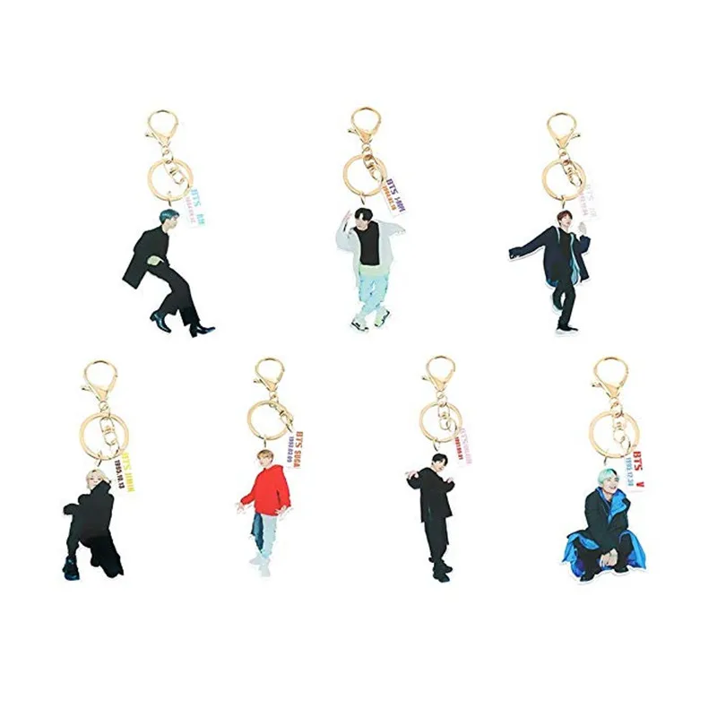 Kpop Брелок карта альбома Soul поддельный брелок любовь акриловое кольцо для ключей