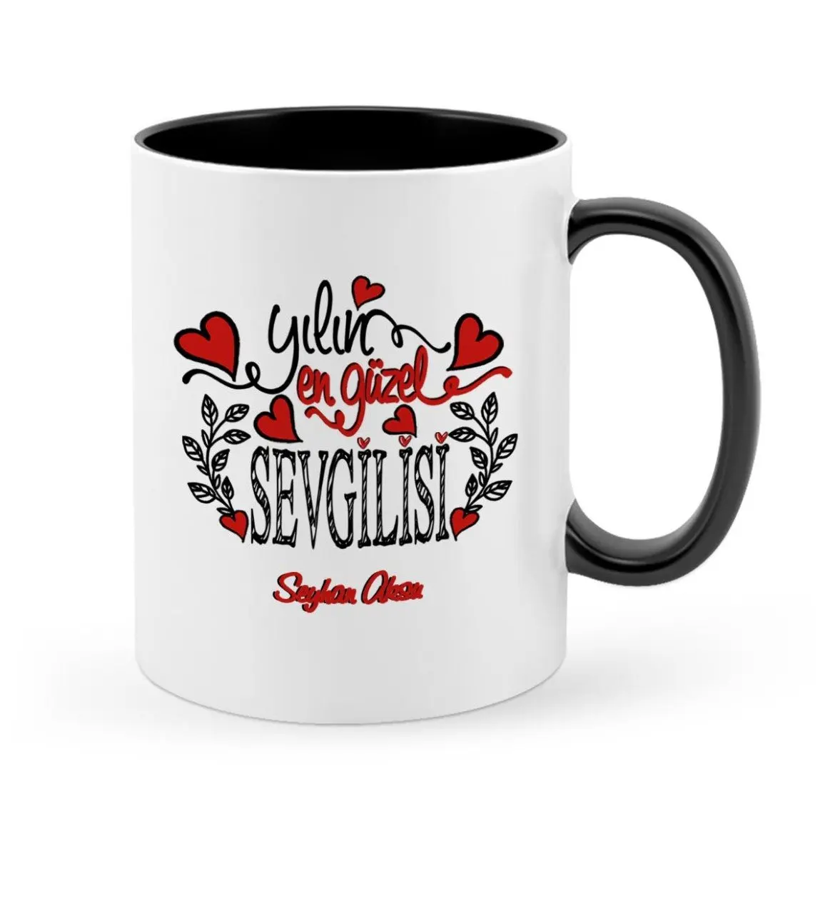 

Personalized The Most Beautiful Sweetheart Black Mug Cup