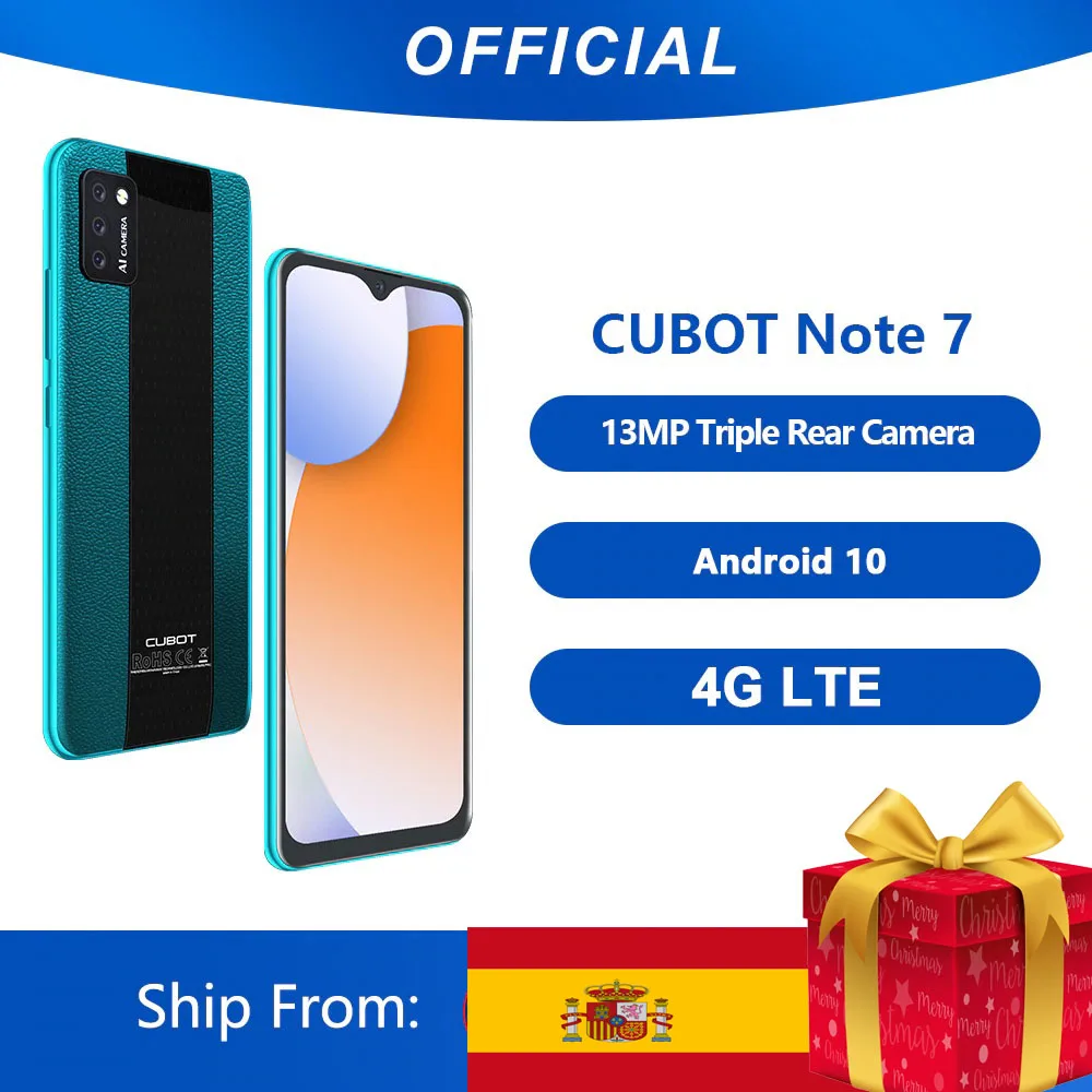Новый Cubot Note 7 смартфон тройной Камера 13MP 4 аппарат не привязан к оператору сотовой