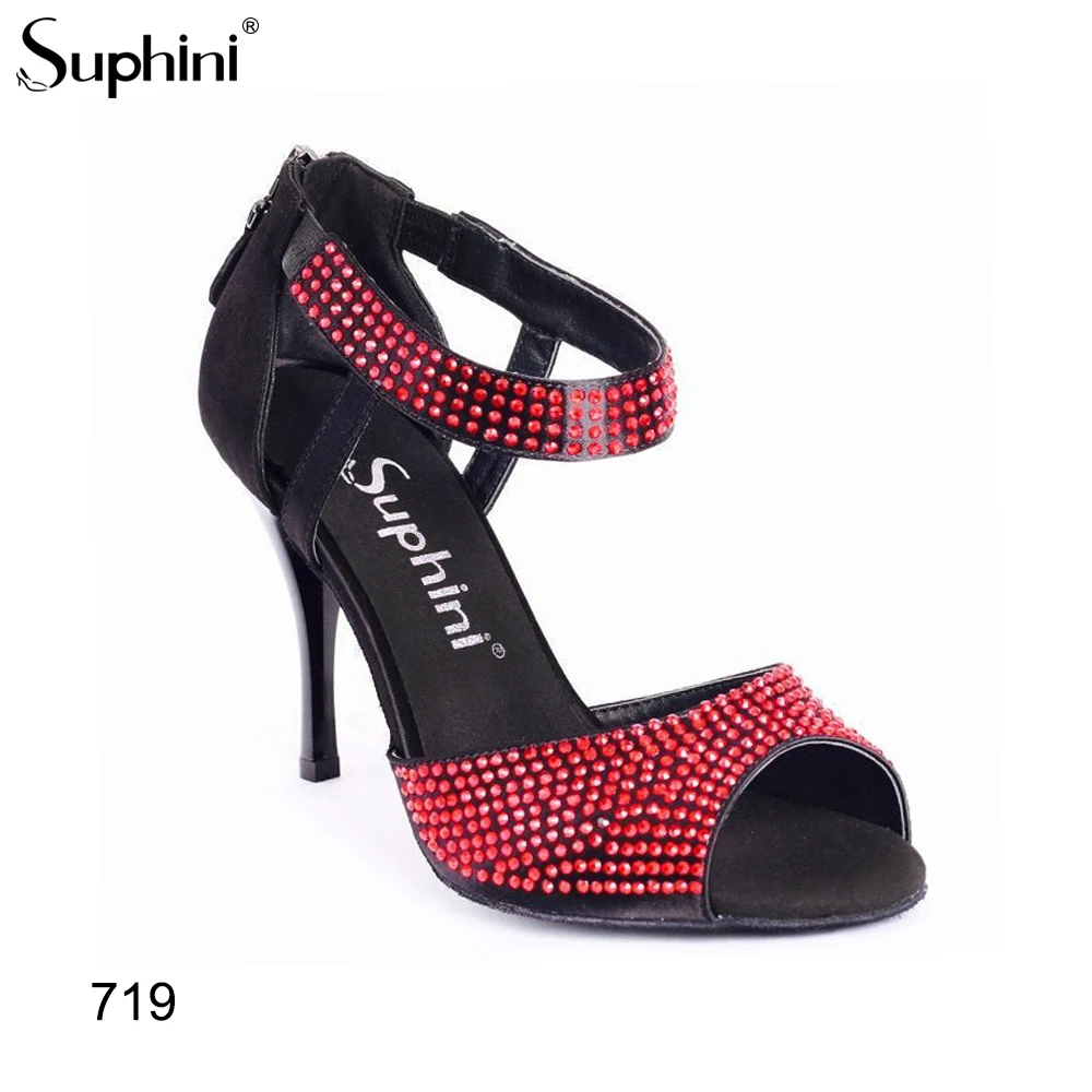 Бесплатная доставка Обувь для латиноамериканских танцев девочек Танго 9 см