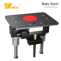 heavy duty router lift with aluminium router insert plate