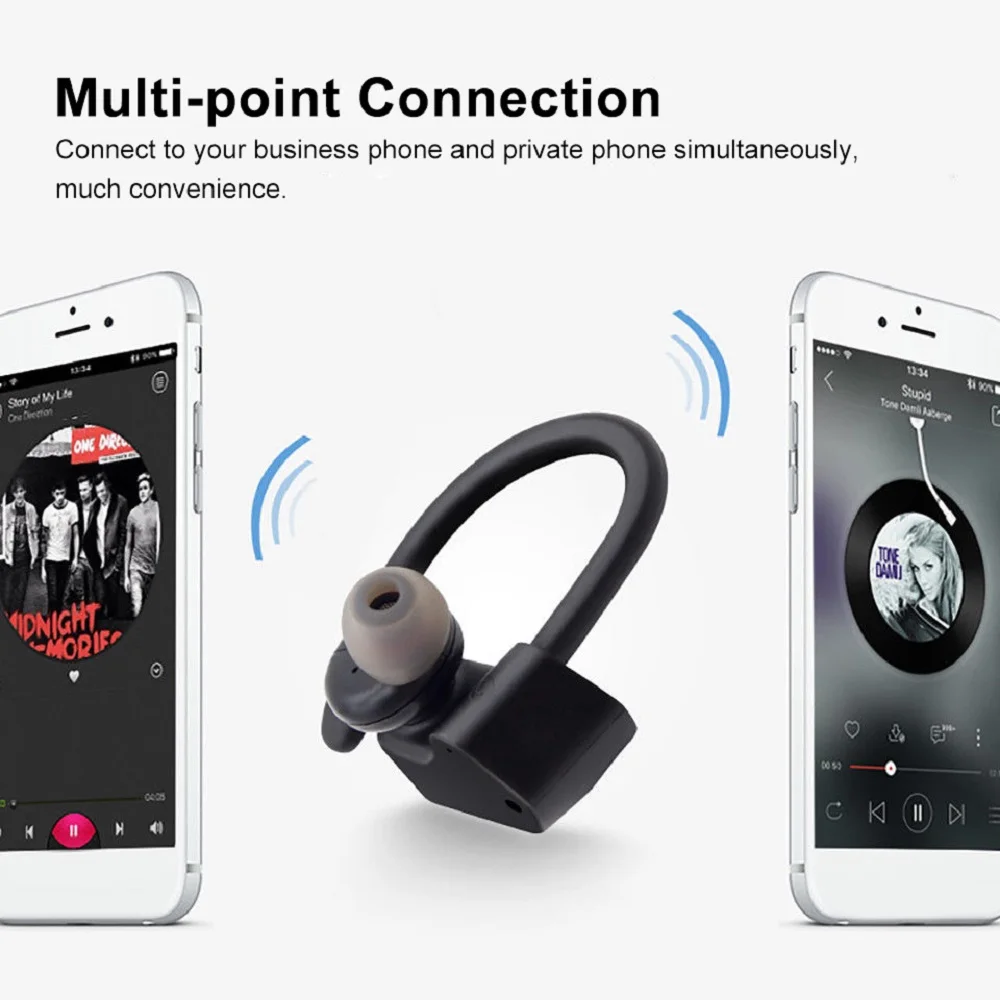 LY-20 TWS БЕСПРОВОДНЫЕ стереофонические bluetooth-наушники наушники с ушками спортивные наушники bluetooth-гарнитура с микрофоном для всех смартфонов