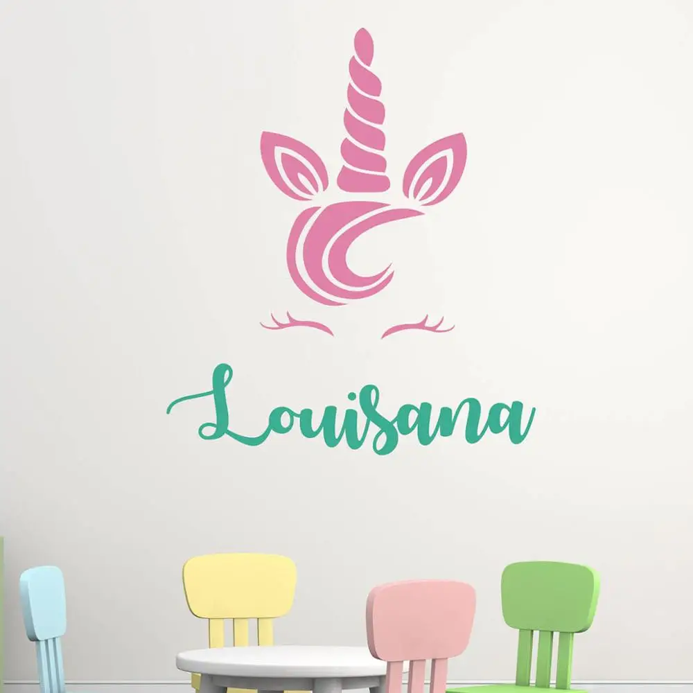 Наклейка на стену с единорогом наклейка заказ Настенная Единорог